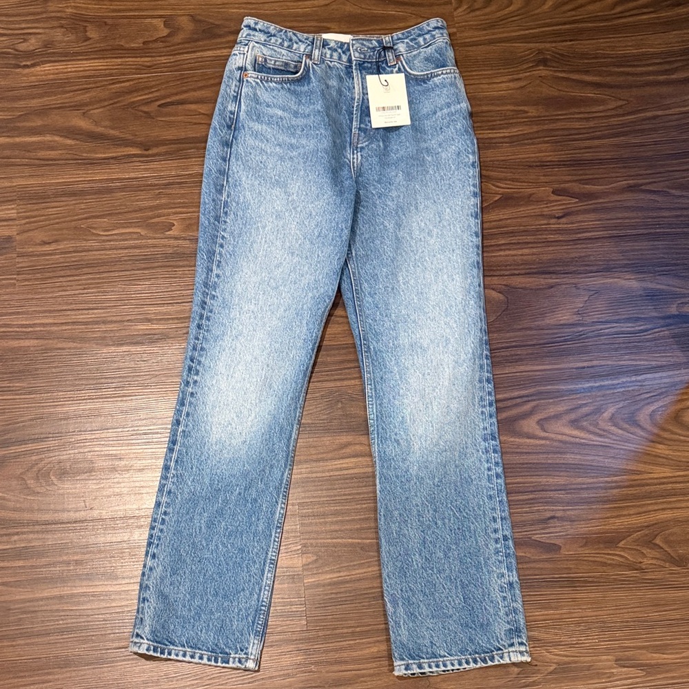 Reformation Light Blue Straight Jeans